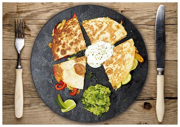 Ofen-Gemüse Quesadilla