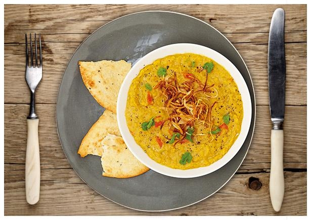 Indischer „Dhal“ Linseneintopf