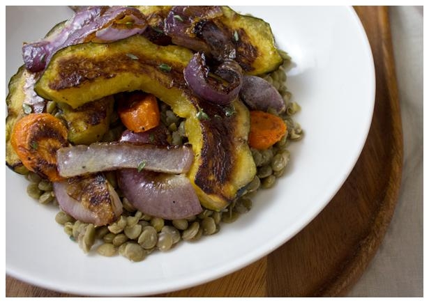 Roasted Acorn Squash and Carrots