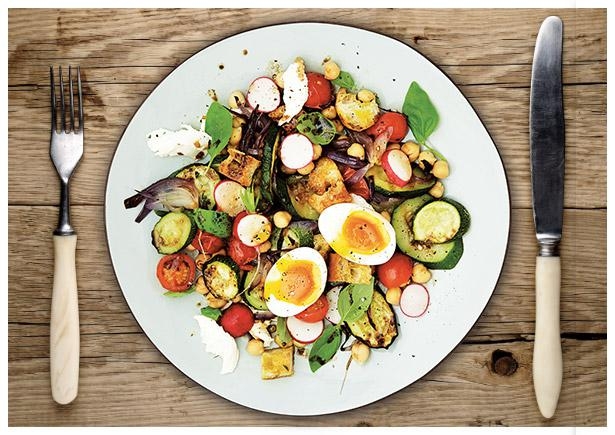 Spät Sommerlicher Brotsalat