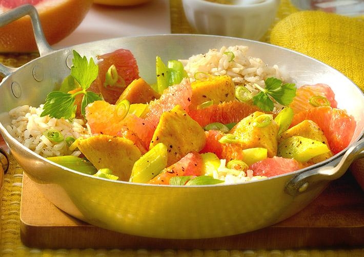 Fruchtige Curry-Hähnchen-Pfanne