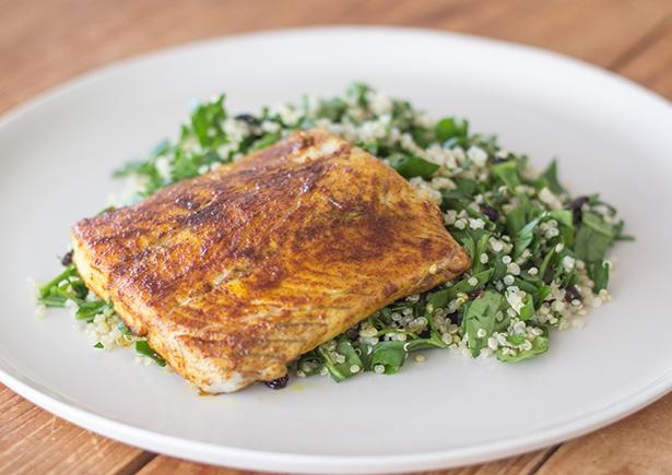 Persian Fish with Parsley & Currant Quinoa