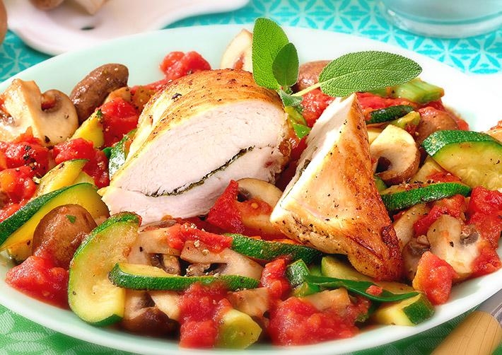 Tomaten-Salbei-Hähnchen