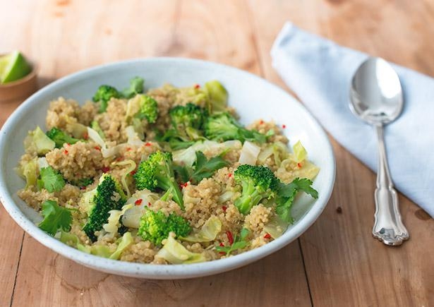 Herzhafter Kokosmilch-Quinoa Eintopf