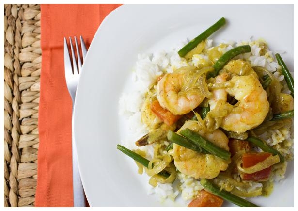Curried Coconut Shrimp