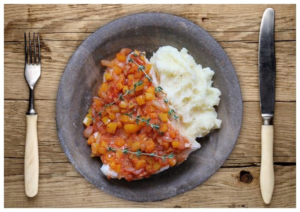 Oven Baked Mediterranean Hake 