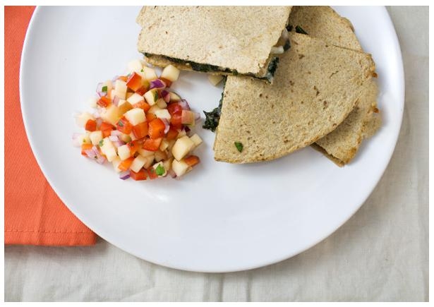 Sausage and Kale Quesadillas
