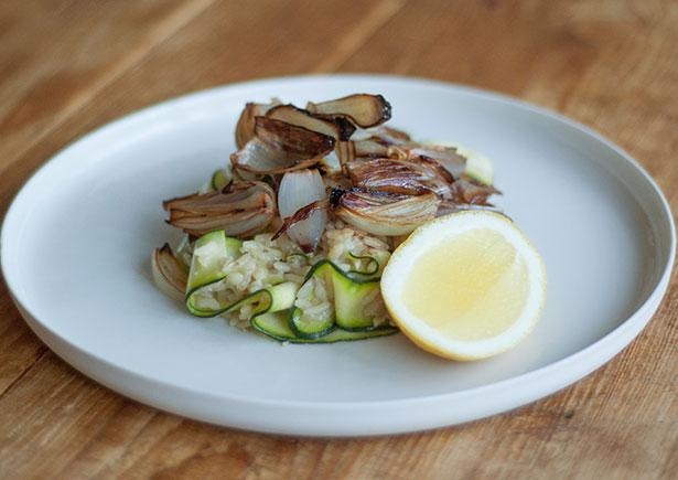 Caramelised Eschalot Risotto with Parmesan (v)