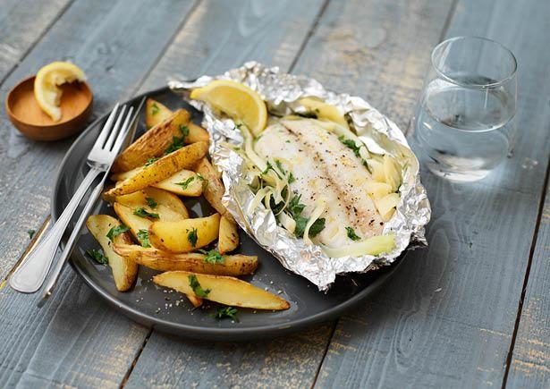 Vispakketje met venkel en pastinaak