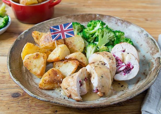 Cranberry und Cream Cheese Rouladen