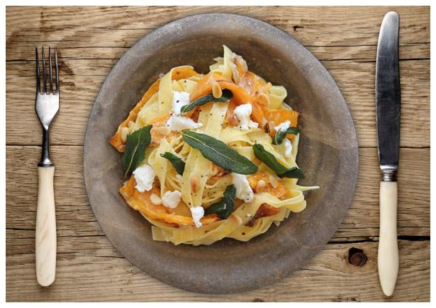 Roasted Butternut Squash Fettuccine