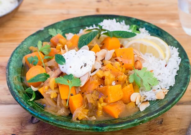 Marokkanische Süßkartoffel-Tagine