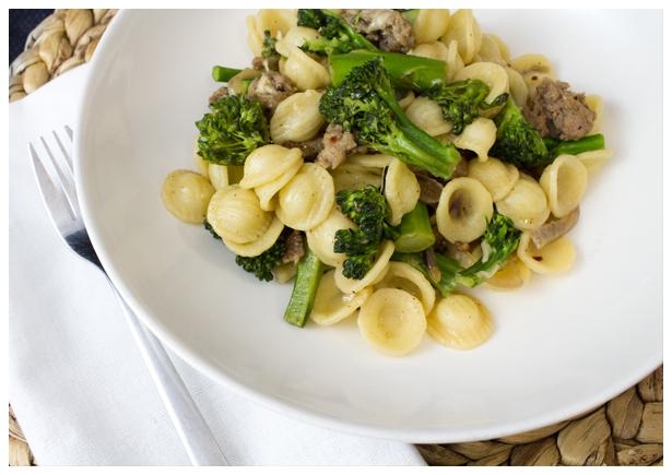 Orecchiette with Spicy Sausage