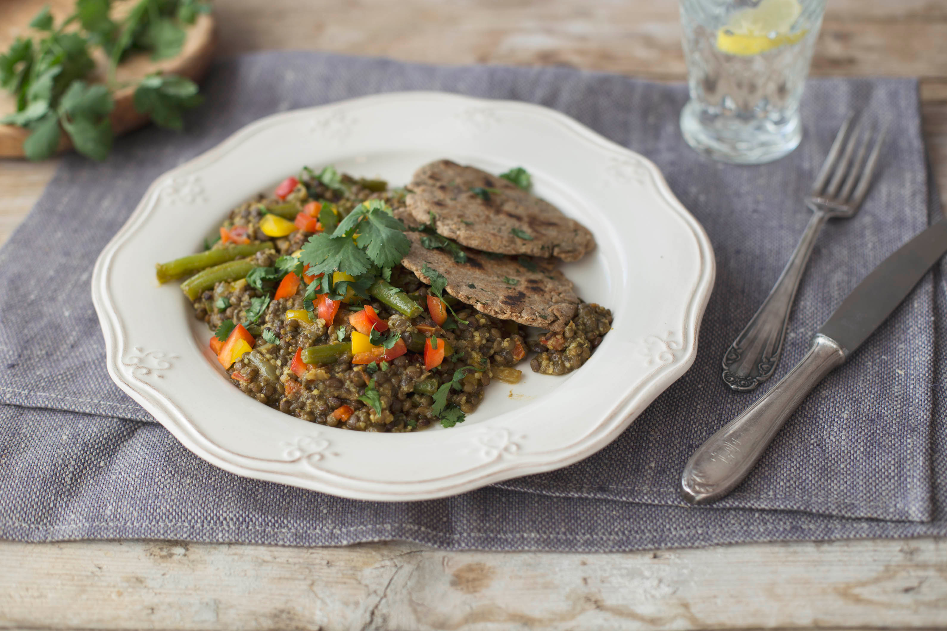 Protein Packed Almond and Lentil Curry