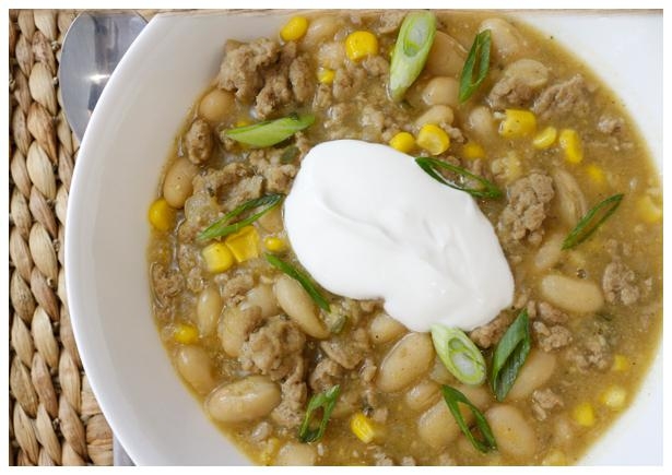 White Bean and Turkey Chili