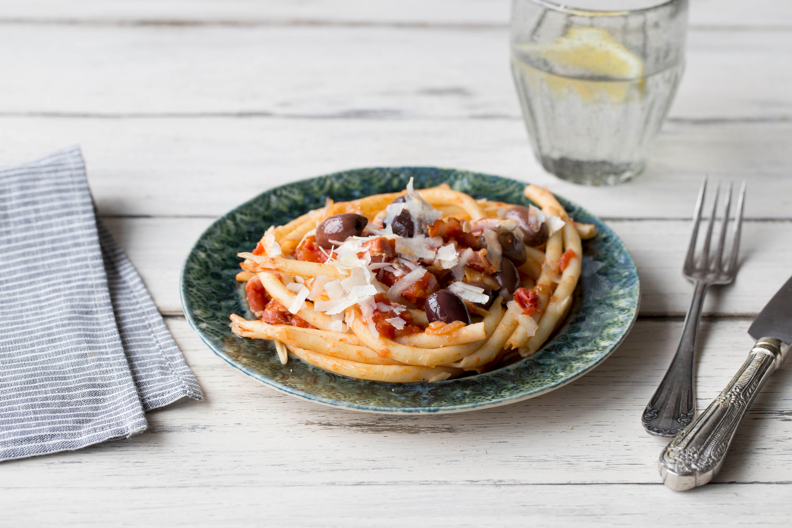 Aphrodite’s Bucatini Amatriciana