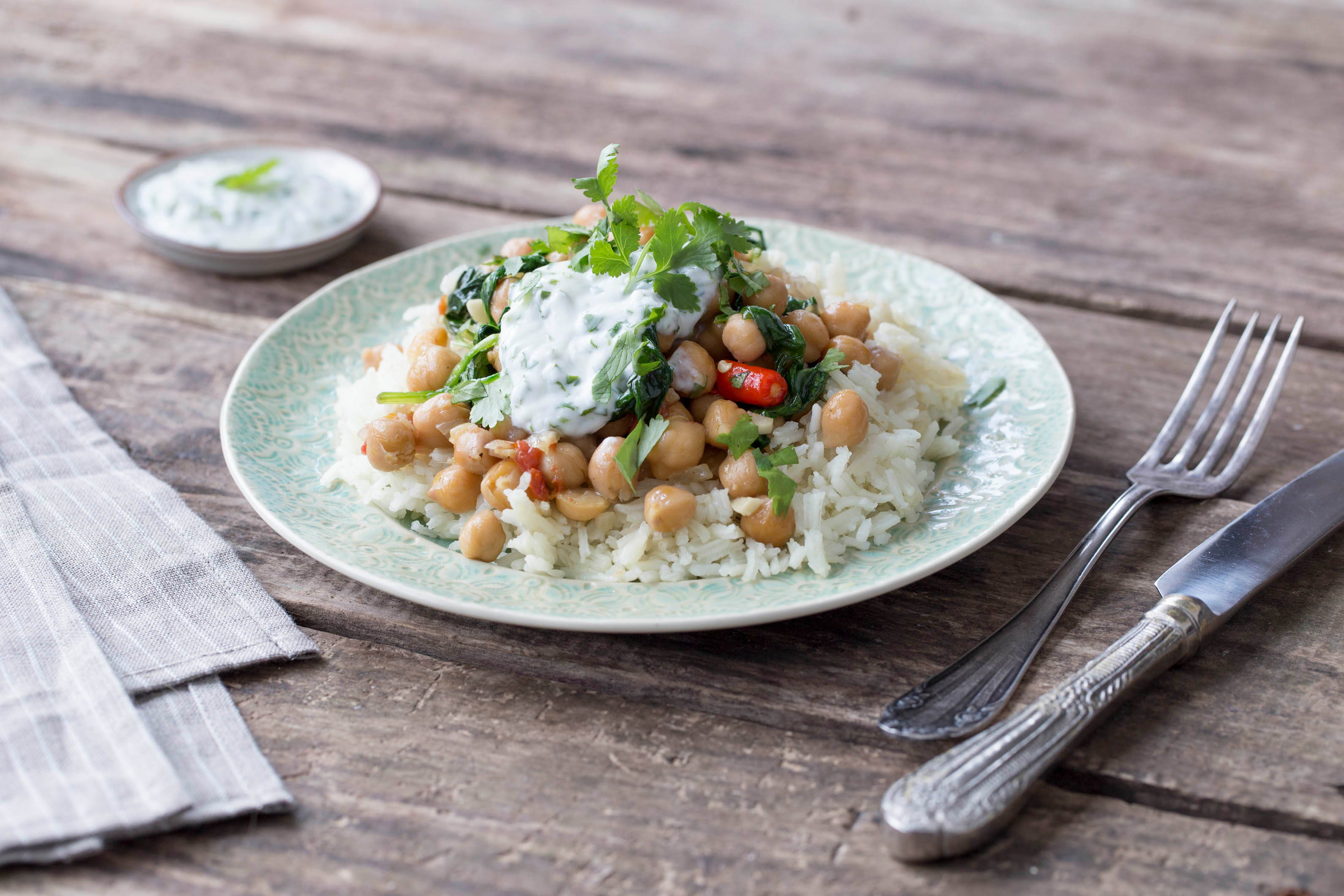 Cross-Over Chickpea and Spinach Curry