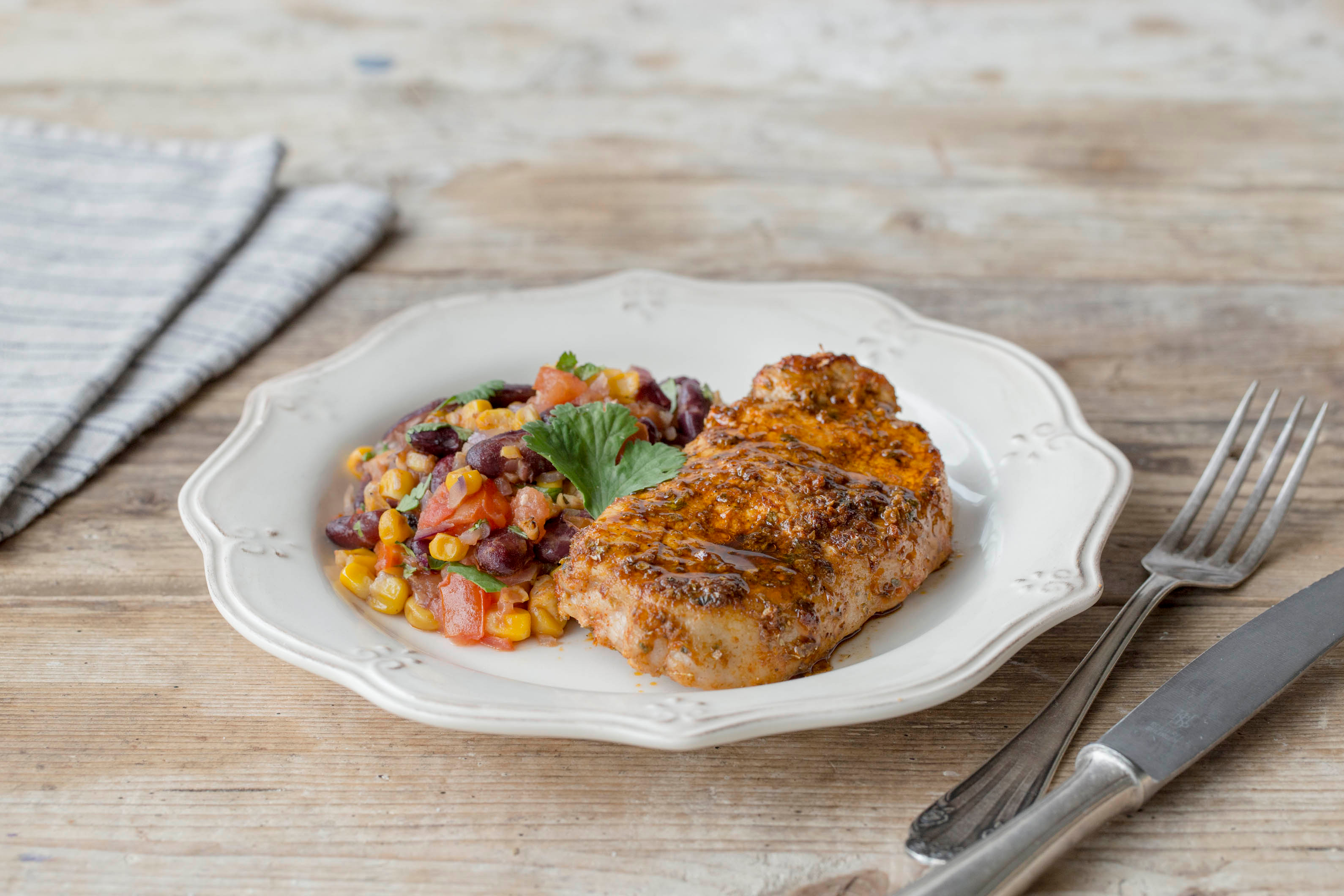 Cuban Pork with Succotash