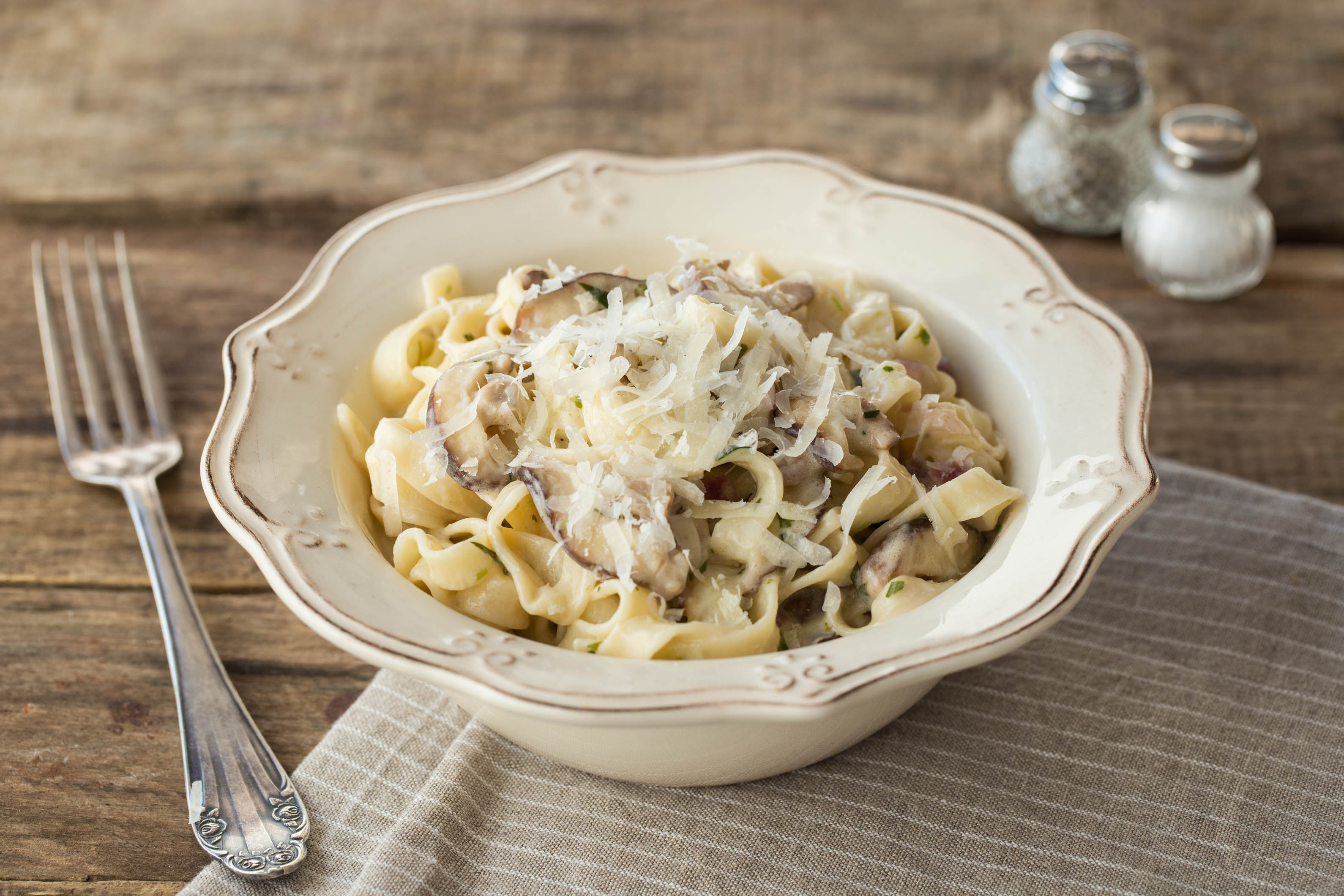 Tarragon Infused Wild Mushroom Tagliatelle