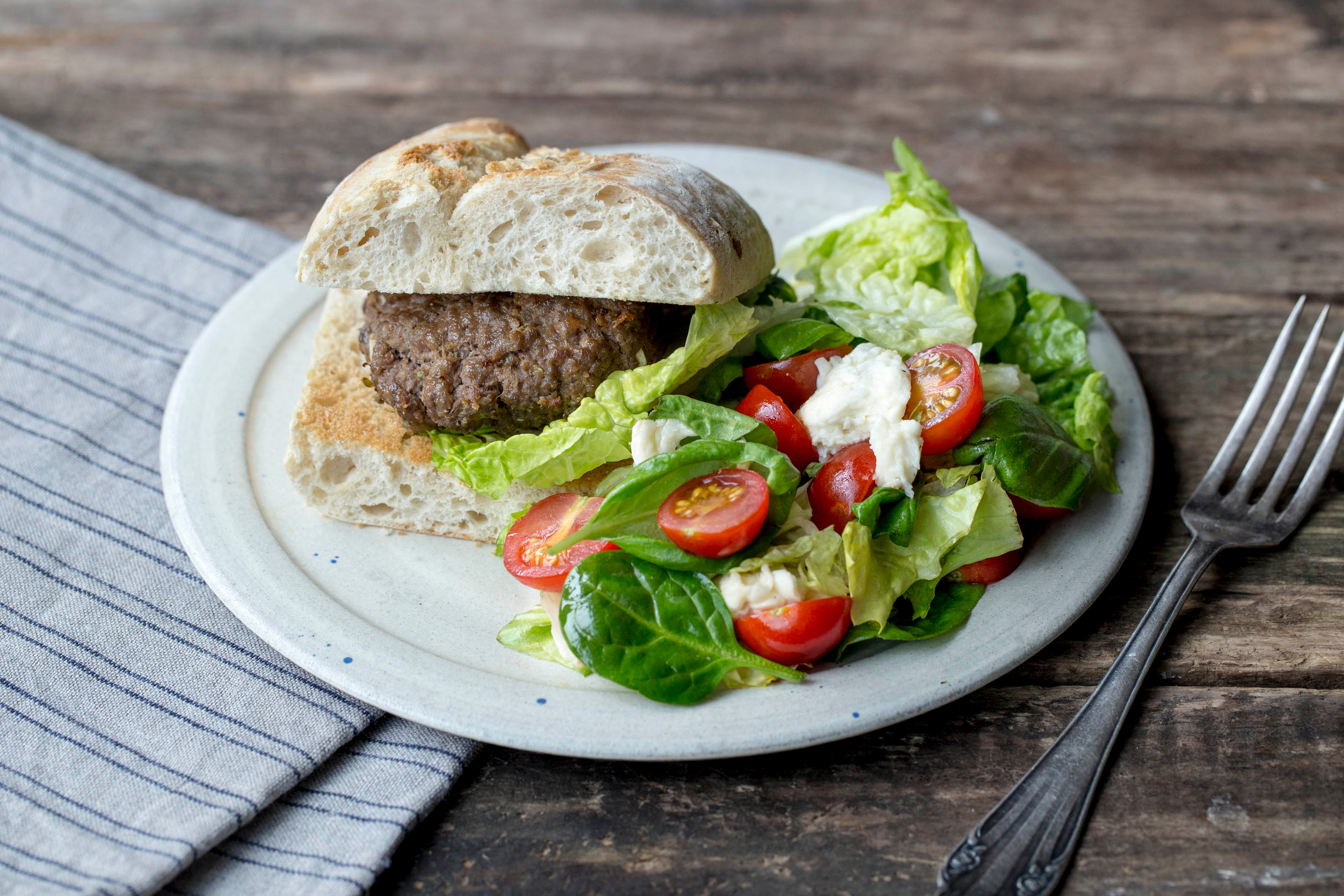 Mozzarella Stuffed Beefburgers