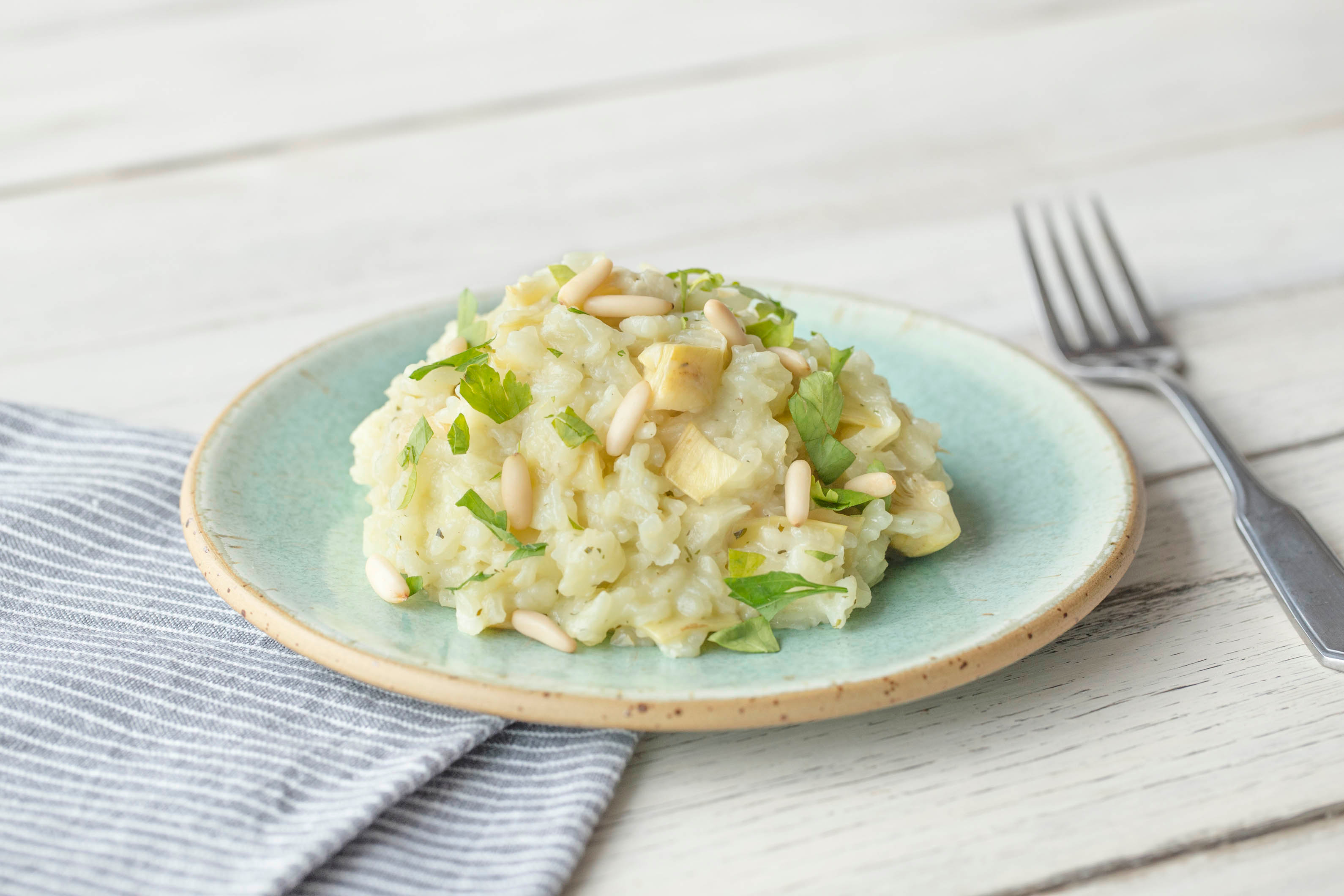 Grilled Artichoke Risotto
