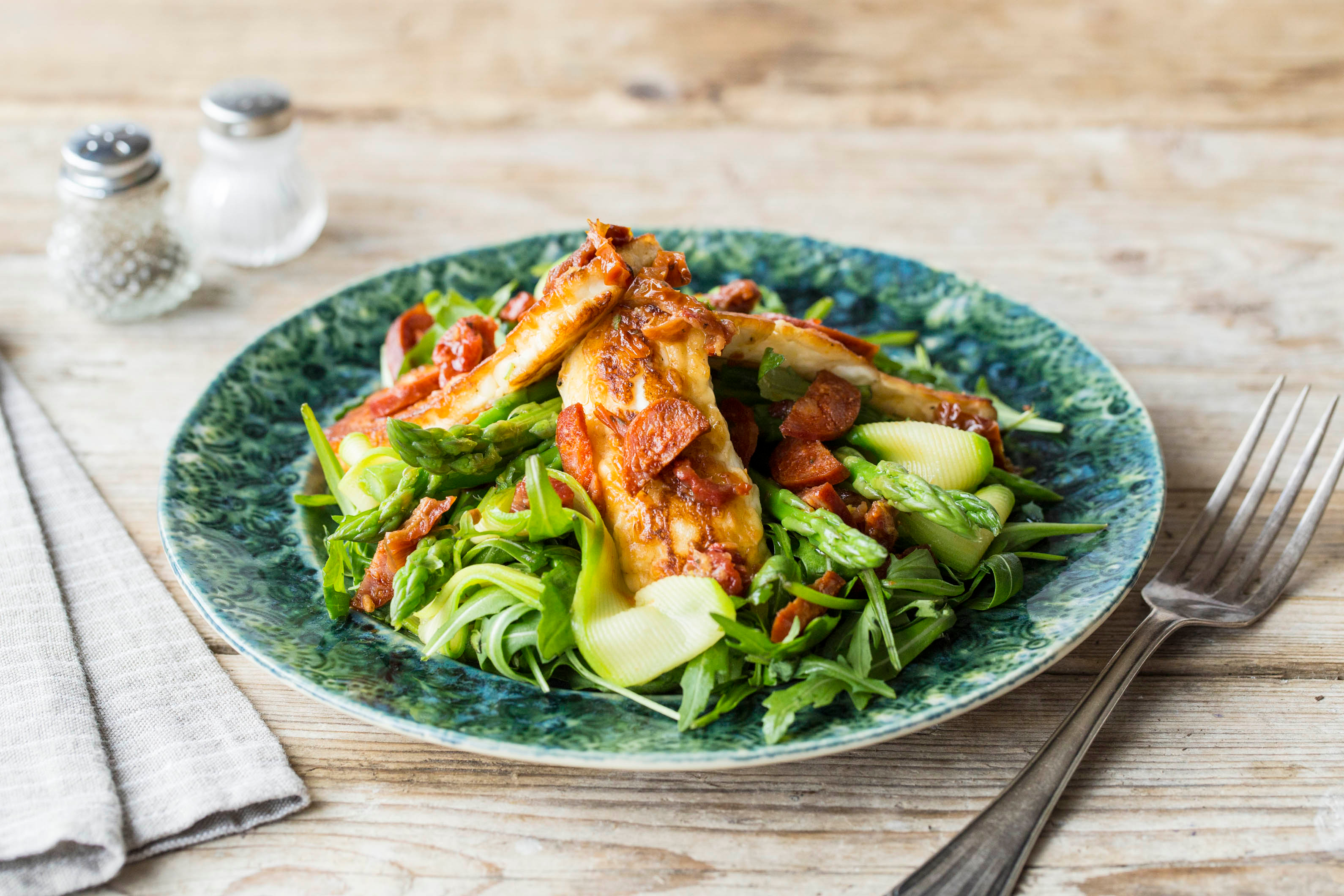 Chorizo, Haloumi, & Zucchini Medley