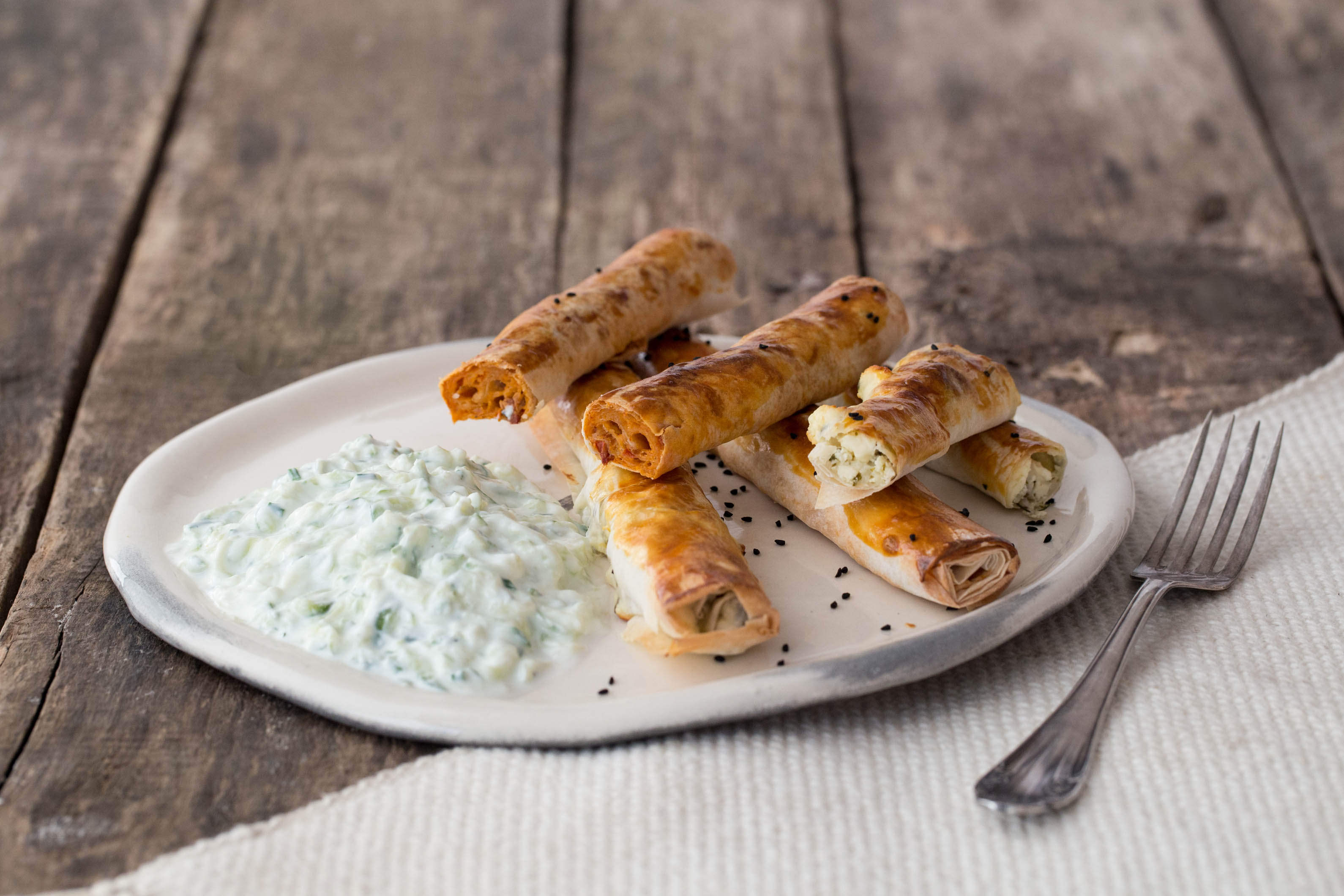 Zweierlei Zigarrenböreks