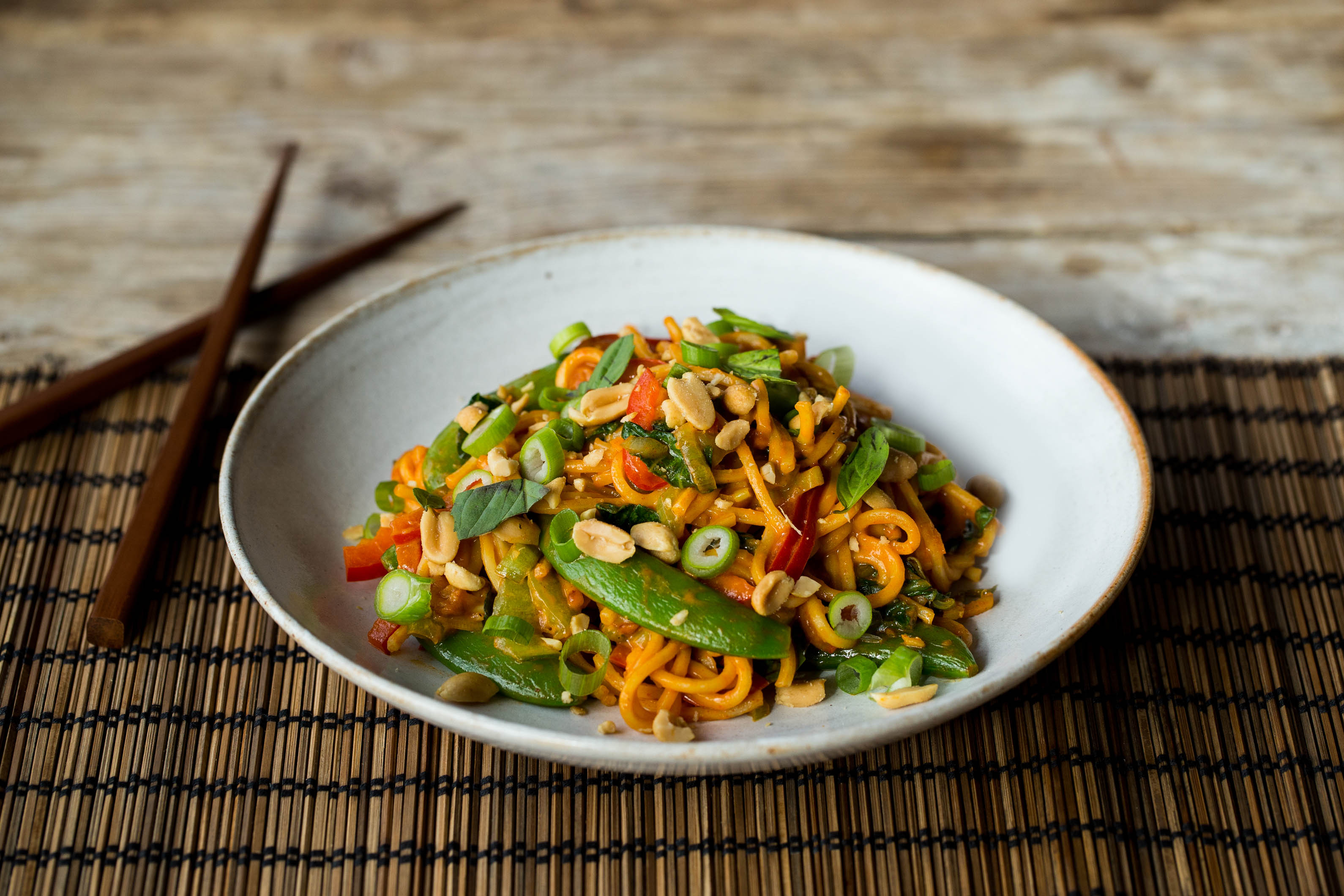 Double Peanut Satay Stir-Fry