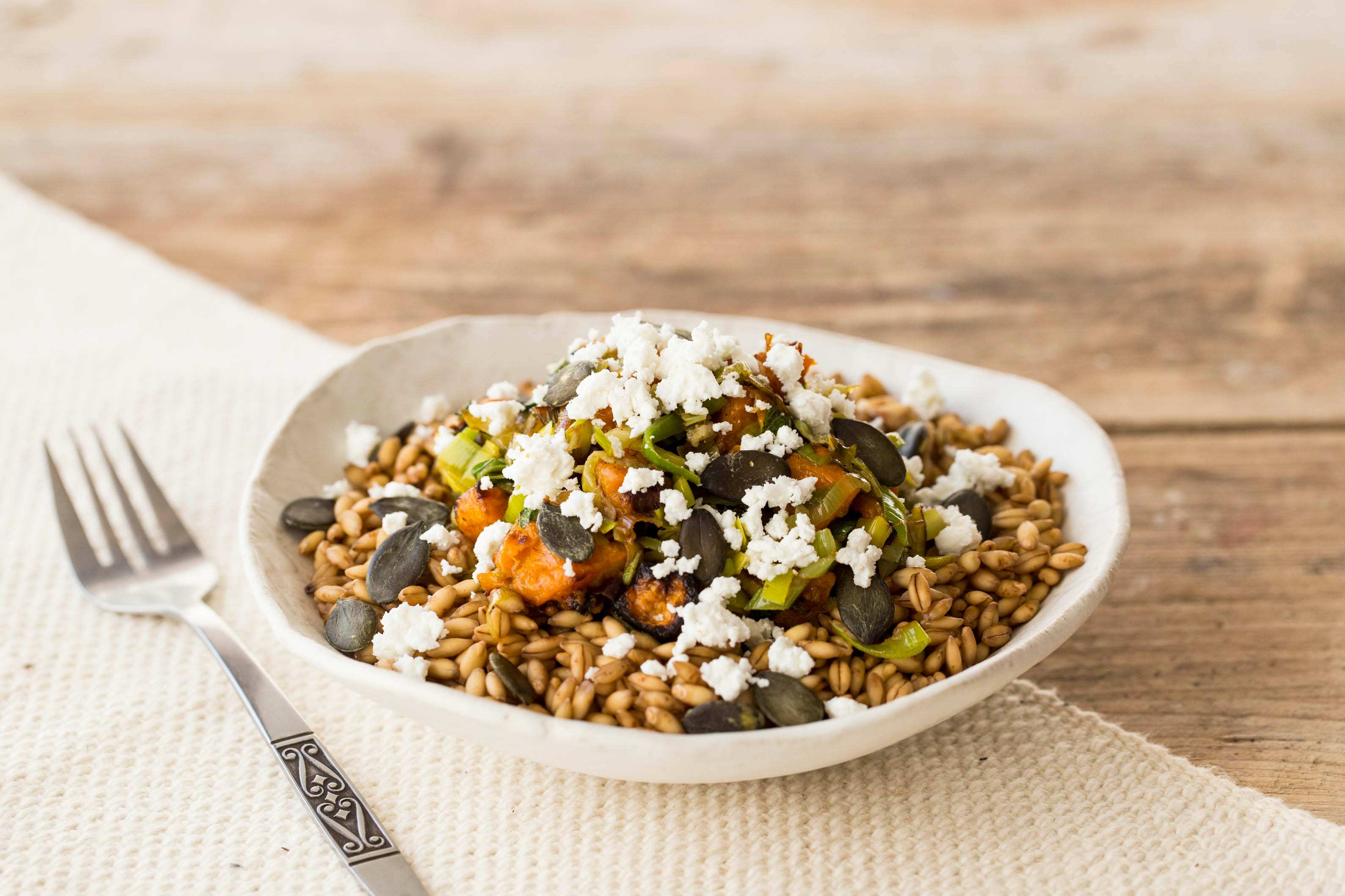 Roasted Butternut Squash & Leek Hash