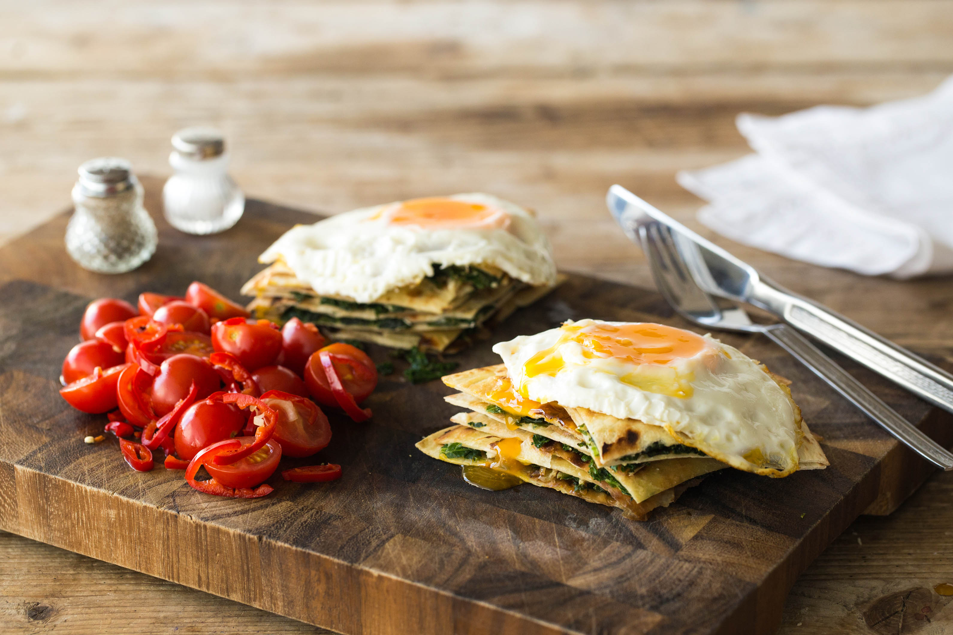 Superfood Quesadilla with Spicy Salsa