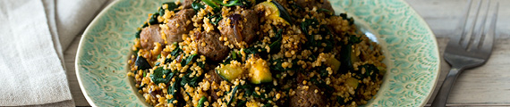 Runderchipolata met frisse groentecouscous