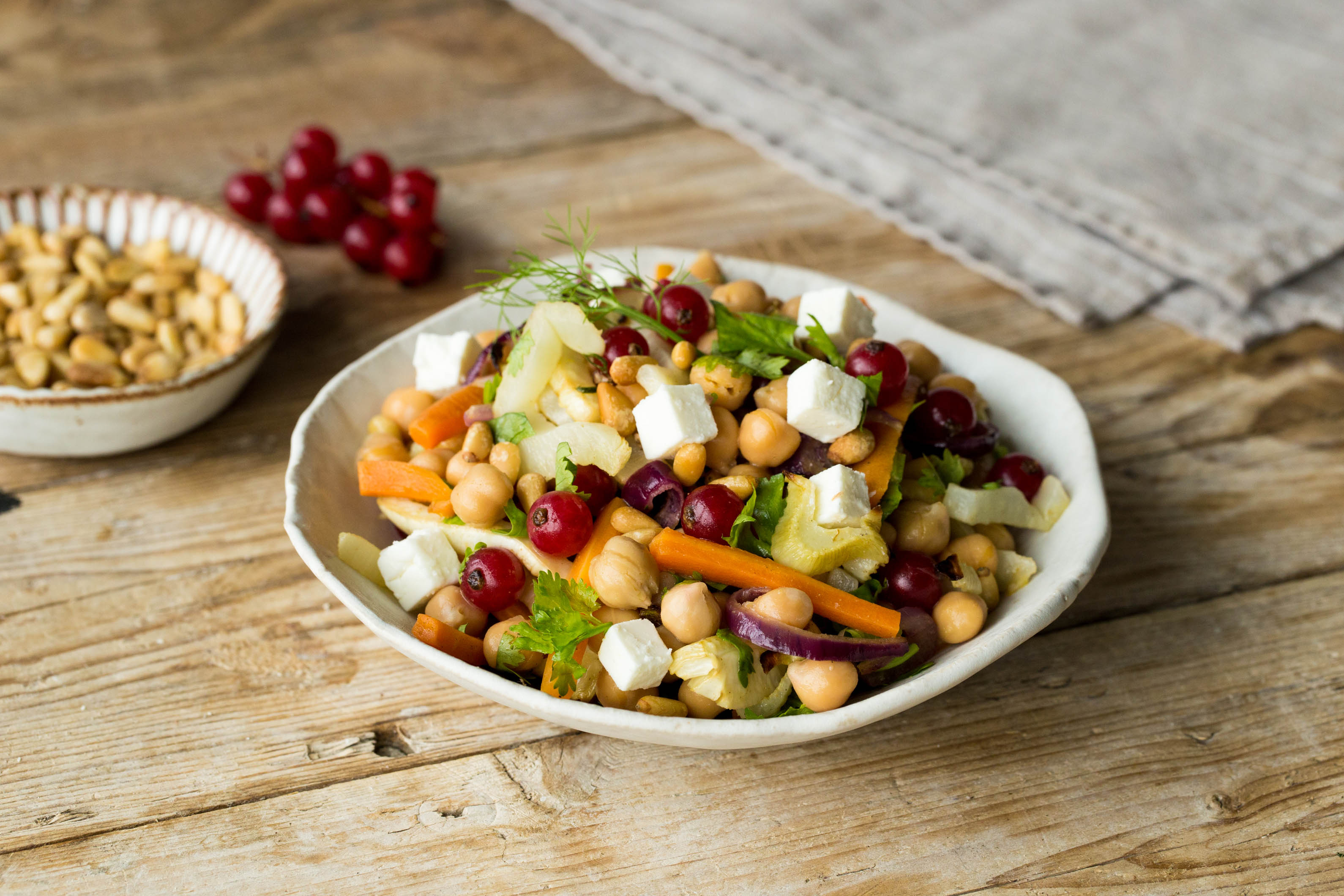 Roasted Carrot & Fennel with Caramelised Onion