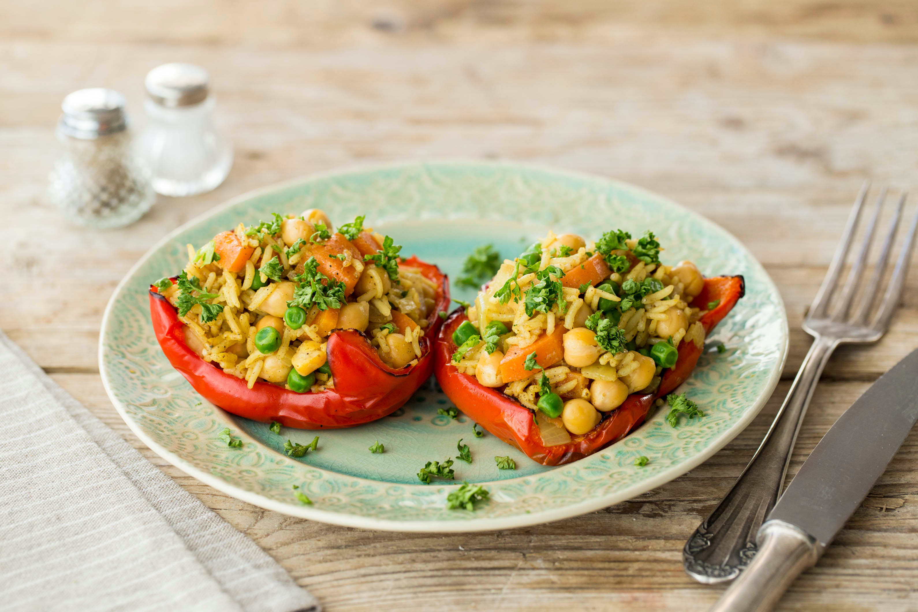 Indian Stuffed Peppers