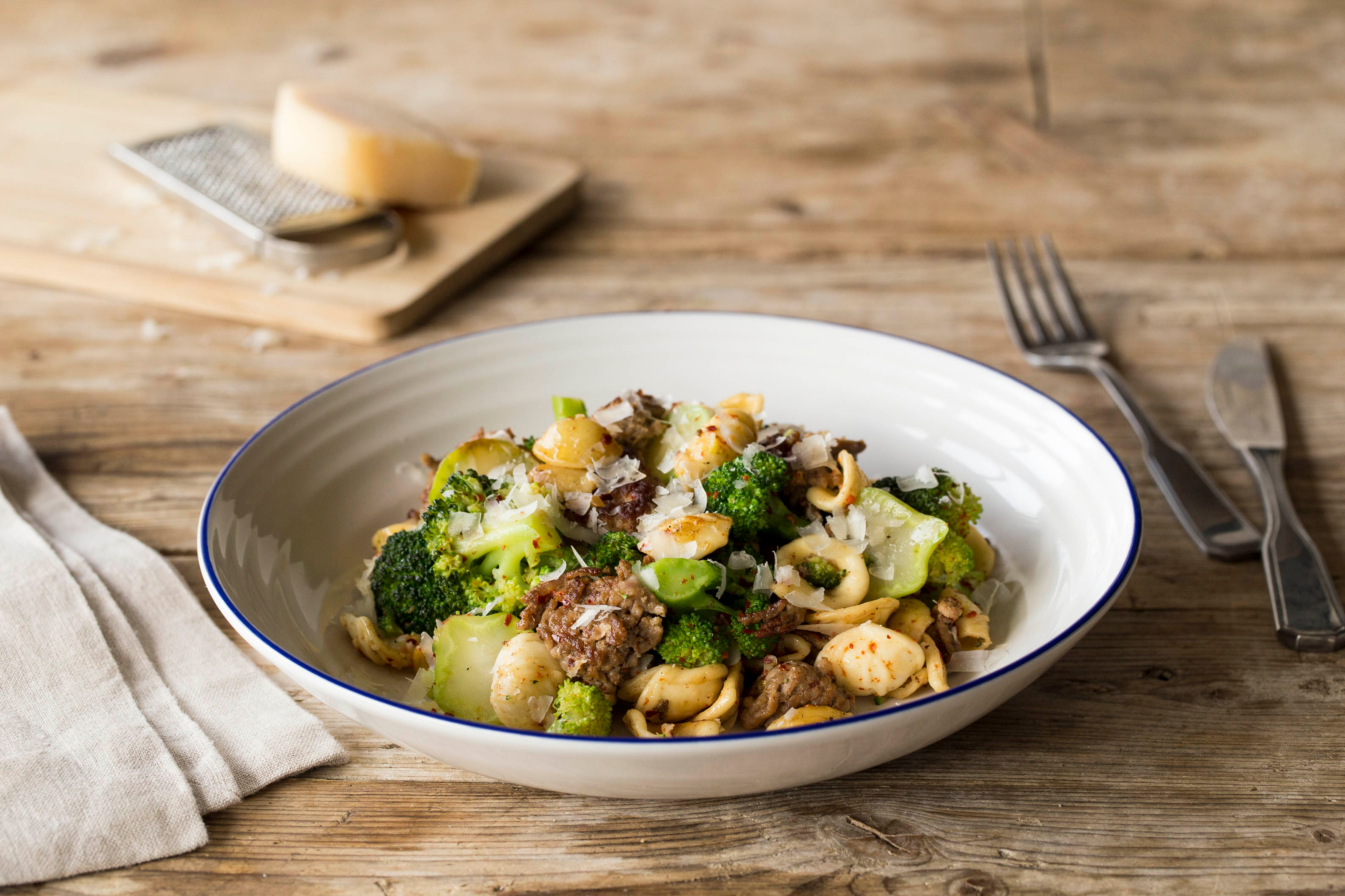Herbed Pork & Broccoli Conchiglie
