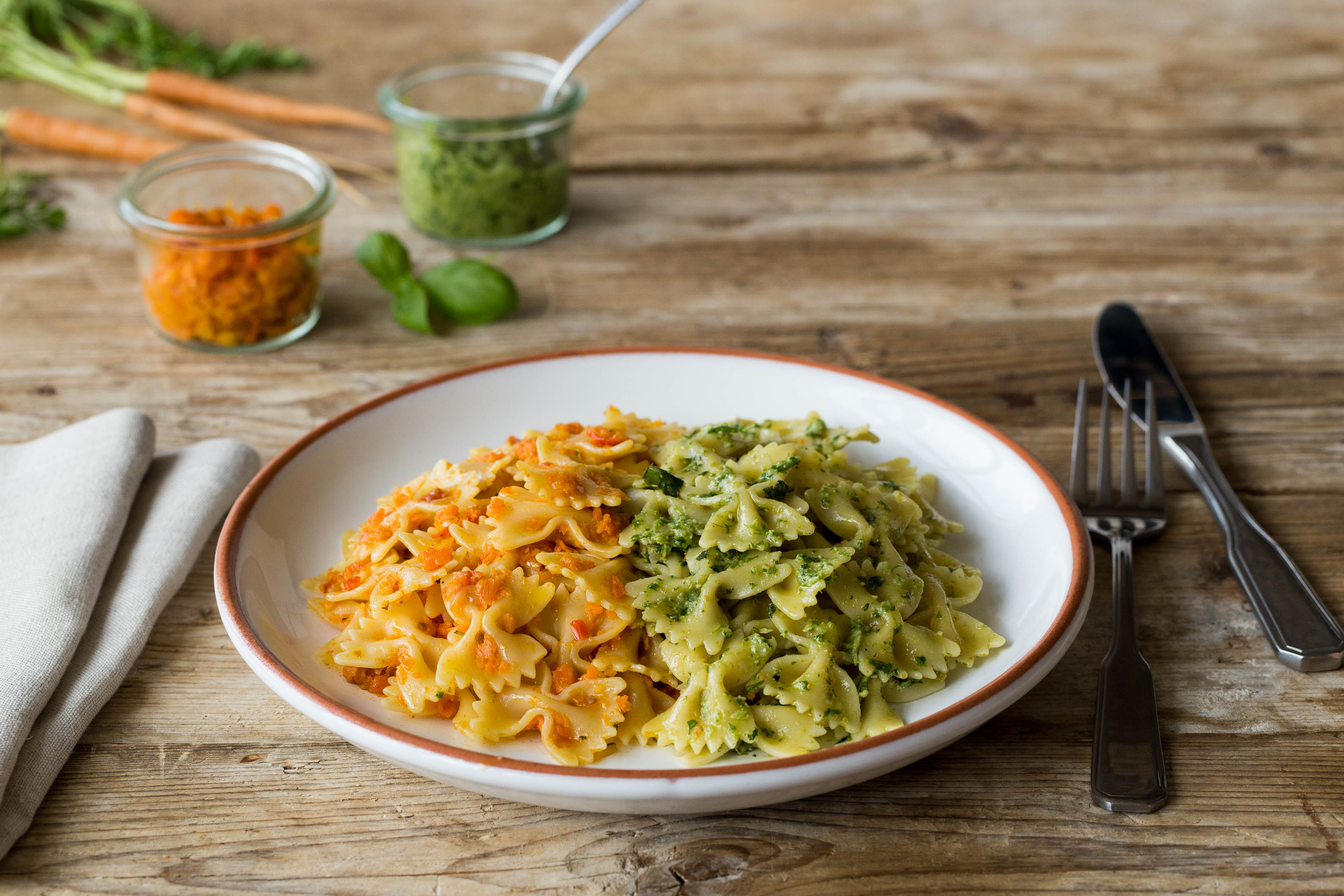 Flatterhafte Farfalle