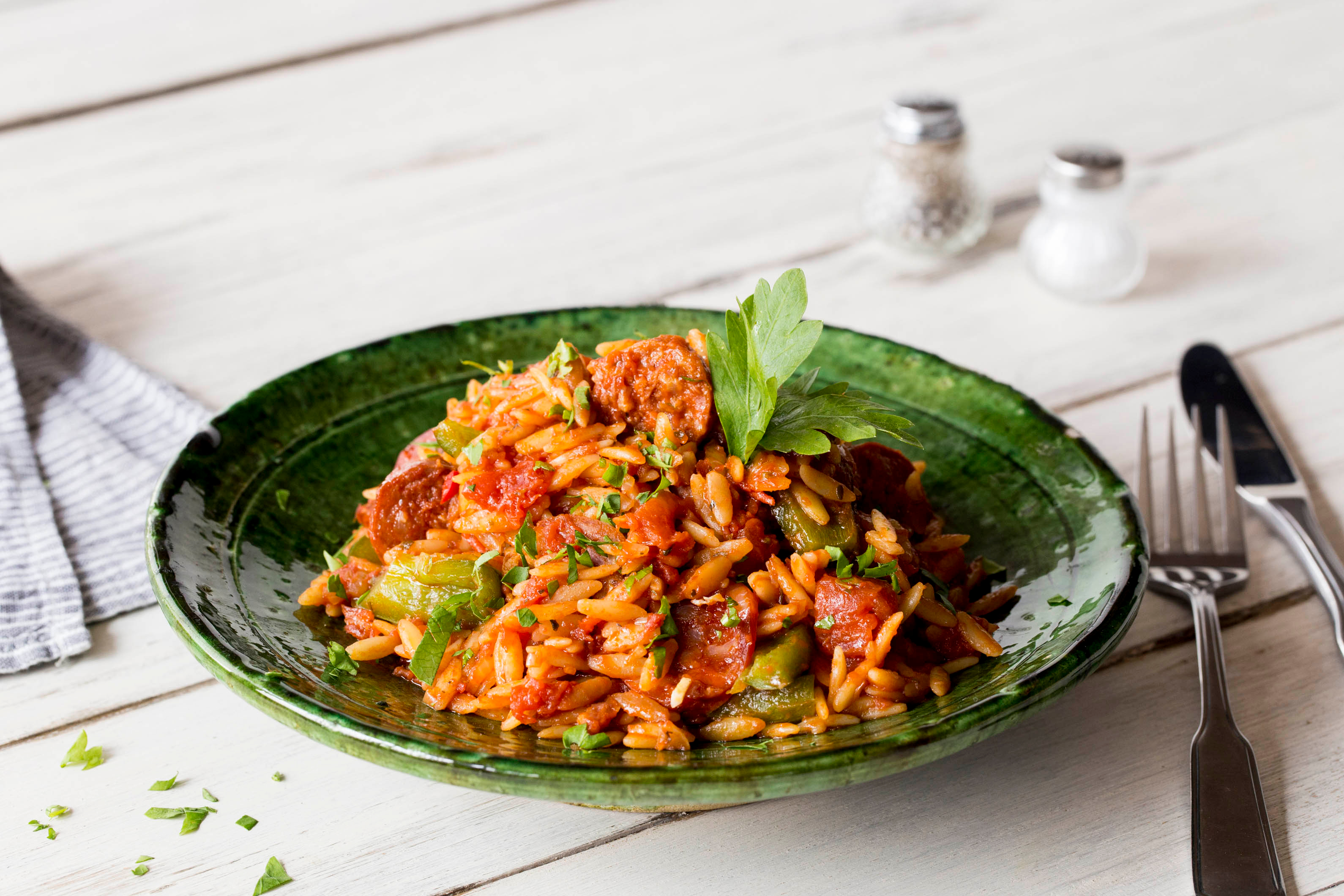 Smoky Chorizo Risoni