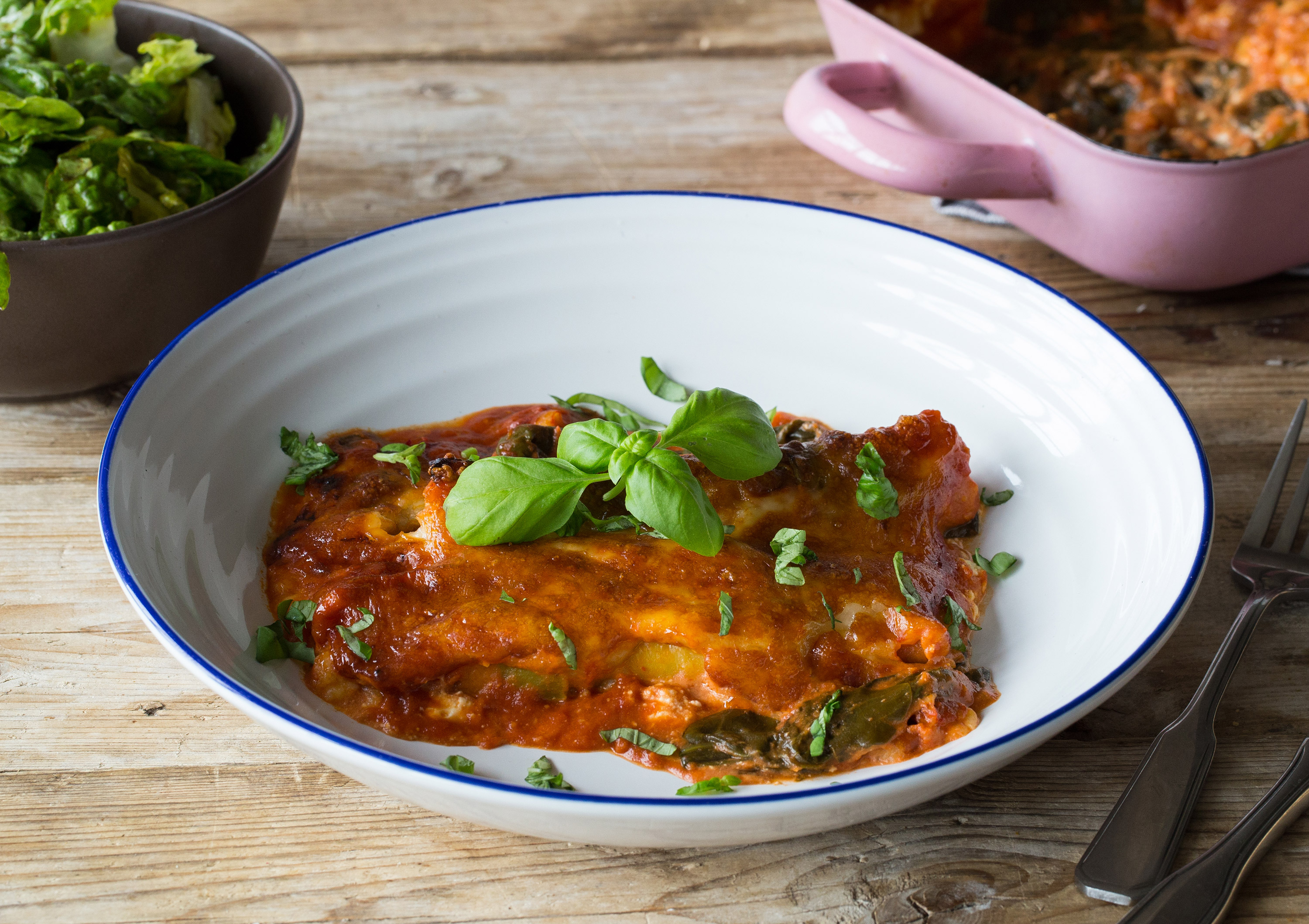 Italienischer Pasta-Auflauf mit leckerer Tomatensoße