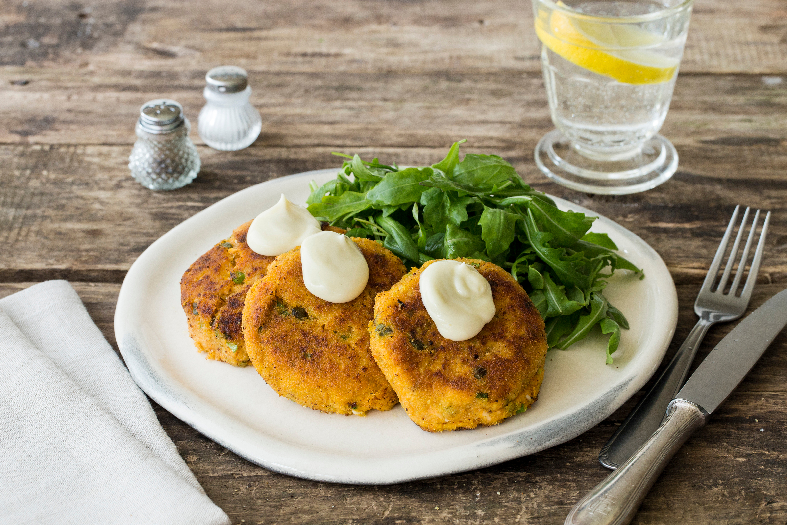 Salmon and Sweet Potato Cakes