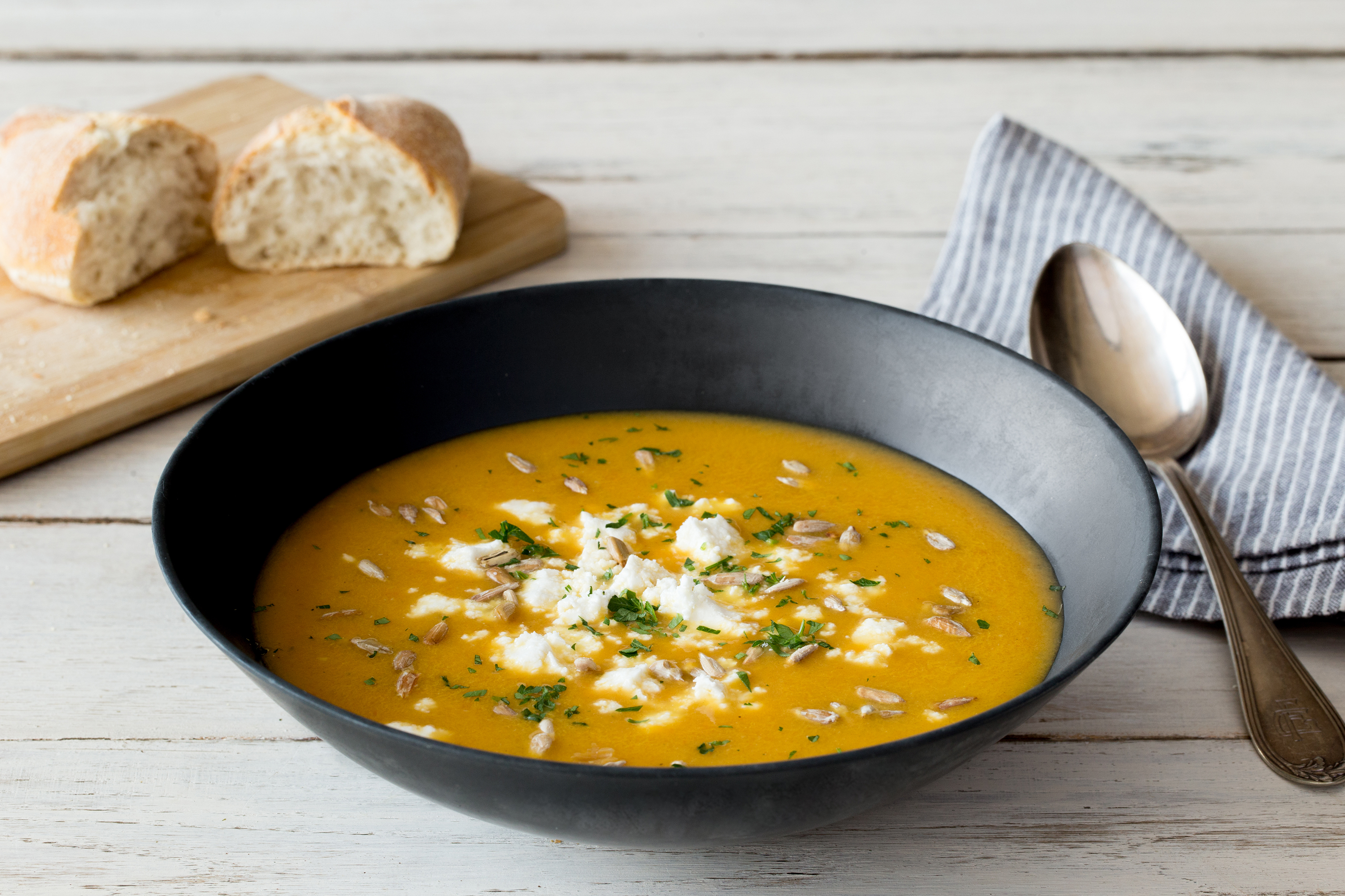 Roasted Sweet Potato & Ginger Soup