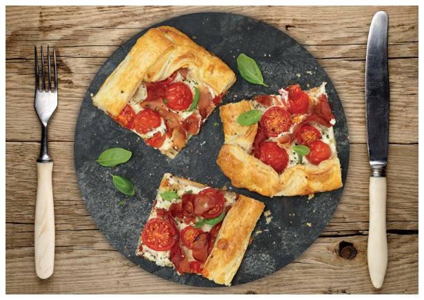 Feine Prosciutto-Kirschtomaten-Tarte