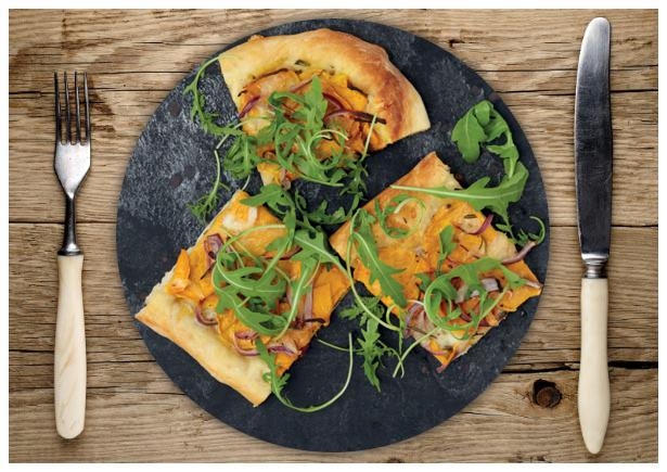 Rosmarin-Süßkartoffelpizza 