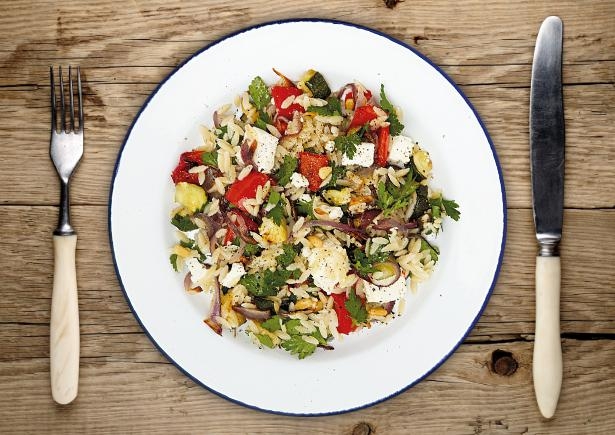 Lauwarmer Orzo-Salat