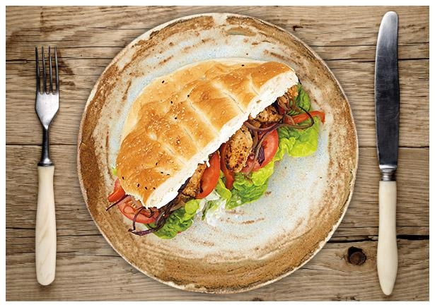 Würziges Paprika-Puten-Gyros