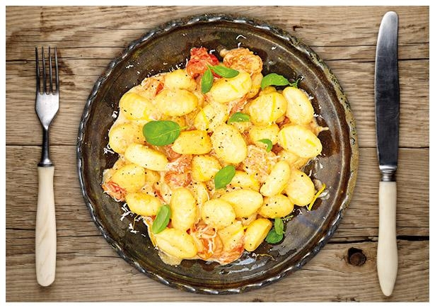 Gnocchi in cremiger Zitronen- Mascarpone-Soße