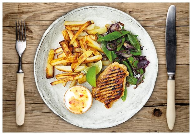 Schweinelachssteaks „Tex-Mex“ in würziger-TABASCO®-Marinade