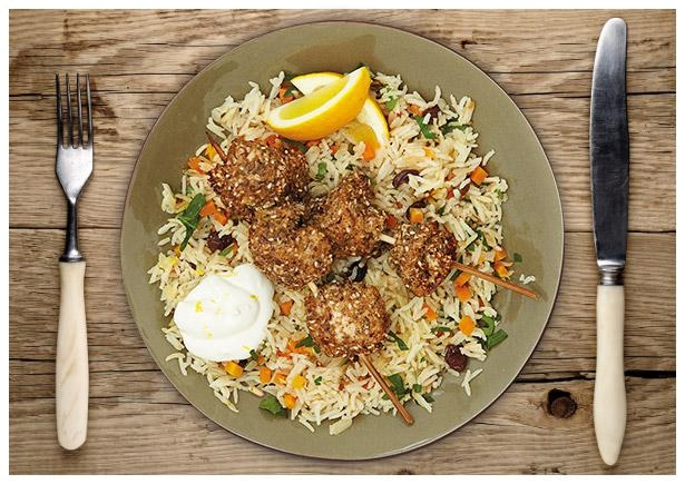 Krosse Hähnchenspieße „Dukkah“