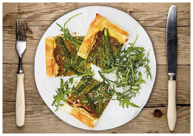 Luftige Spargel-Frühlingstarte