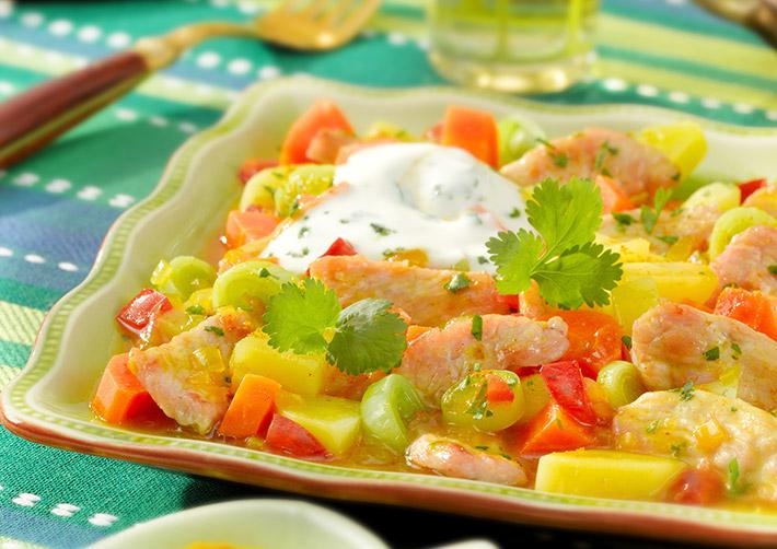 Hähnchen-Gemüse-Curry