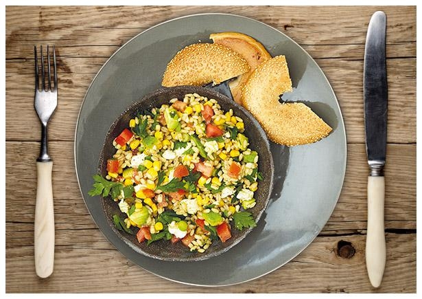 Wild Wild West-Perlgraupensalat in  würziger TABASCO®-Vinaigrette