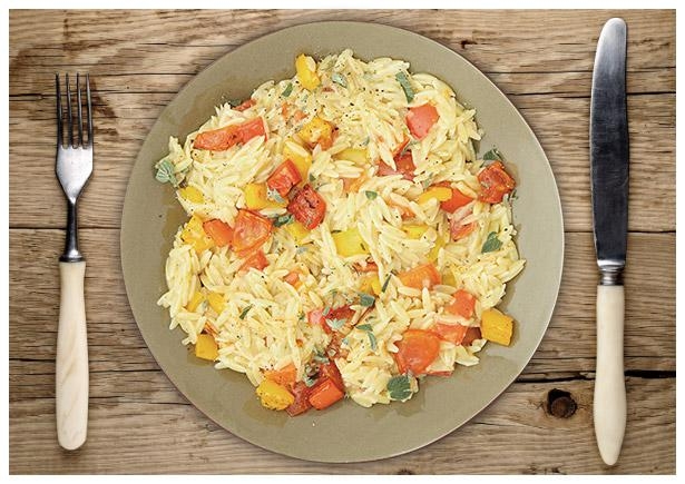 Cremiges Orzo-Risotto „Mexicana“